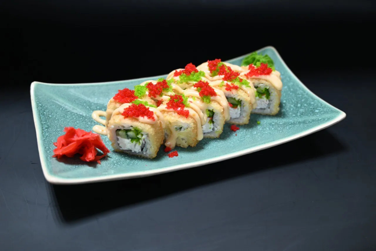 Ролл жаренный краб Ролл жаренный краб